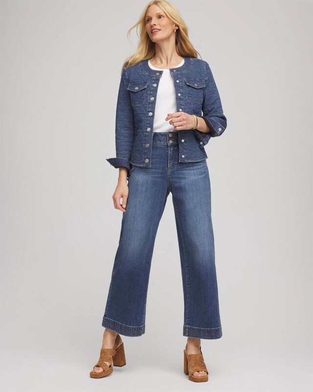 Quilted Denim Jacket - image 2